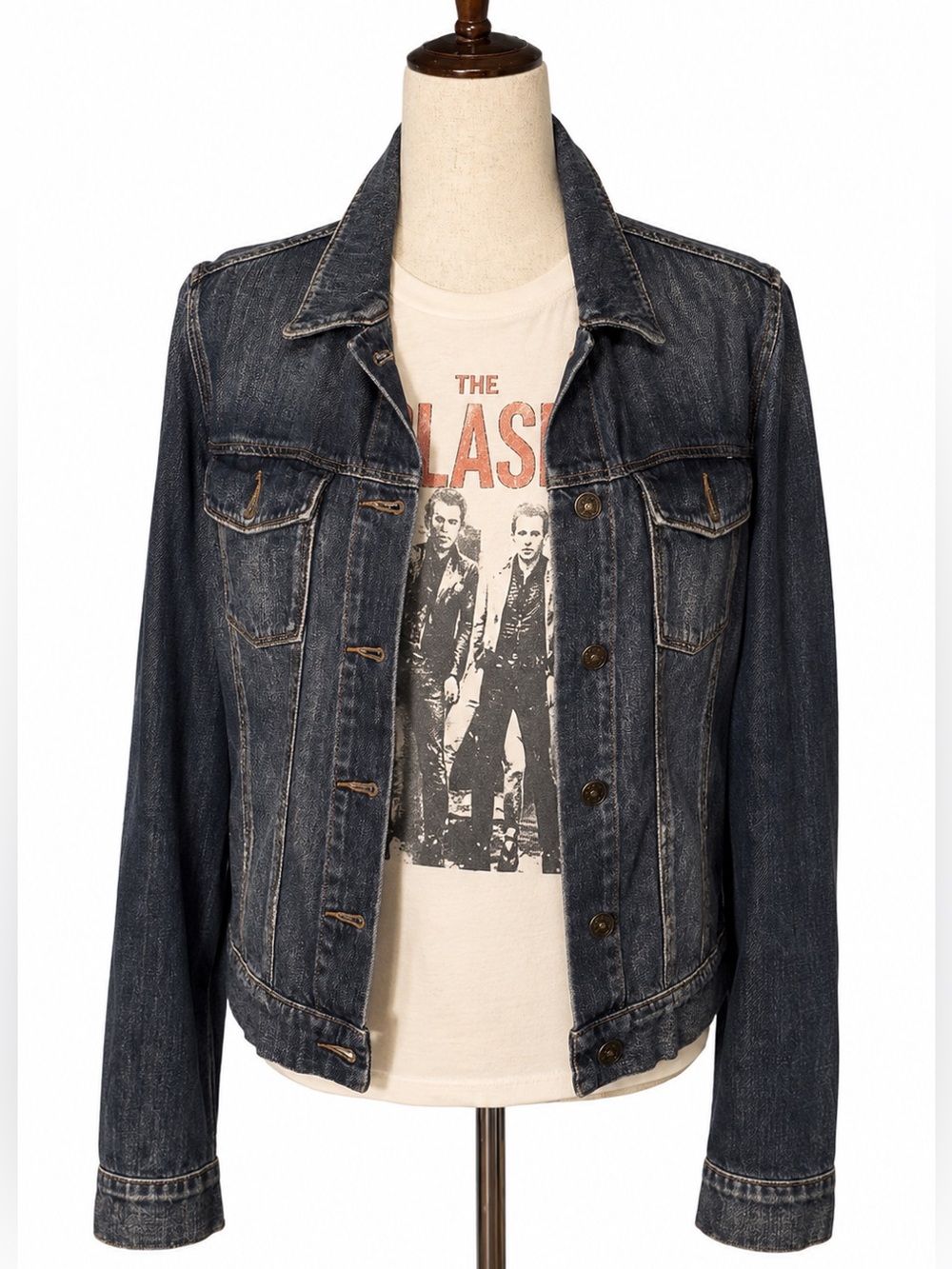 Paige classic denim jean jacket.  Staple for any wardrobe. S